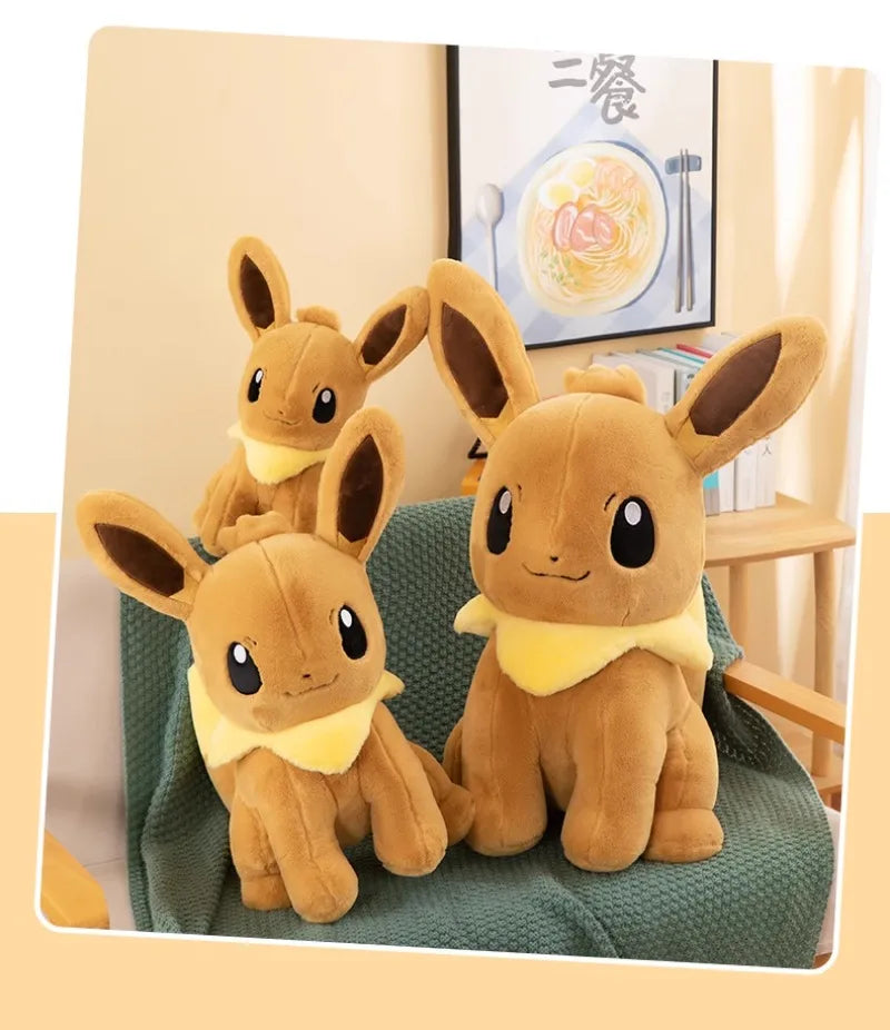 40/50/70CM Big Size Pokémon Eeveelutions Plushies Anime Stuffed Toy Cartoon Comfortable Soft Doll Ornament Bolster Gift for Kid