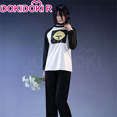 IN STOCK Makimaa Denjii Rezee Wig Anime Cosplay Dokidoki Women 35cm Purple Hair Rezee Cosplay Choker Demon Free Wig Cap