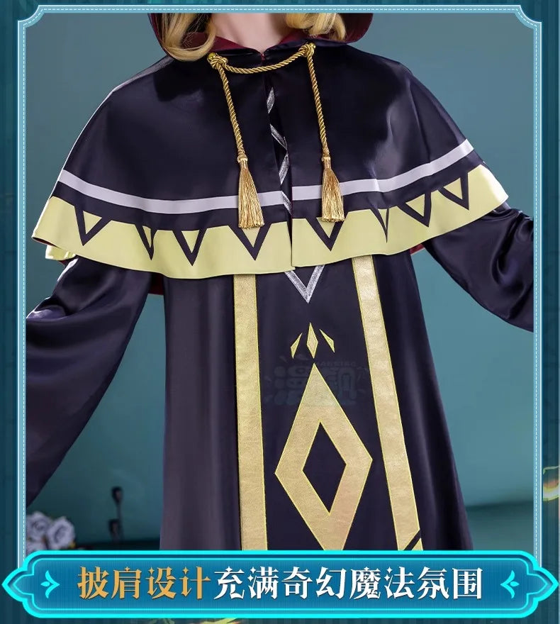 Anime Silent Witch Monica Everett Cosplay Costume Magic Robe Seven Sages Uniform Halloween Party for Women Girls Carnival Outfit