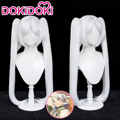 IN STOCK Frieren Wig Anime Frieren: Beyond Journey's End DokiDoki Frieren Cosplay Ear Clip Ears Free Cap