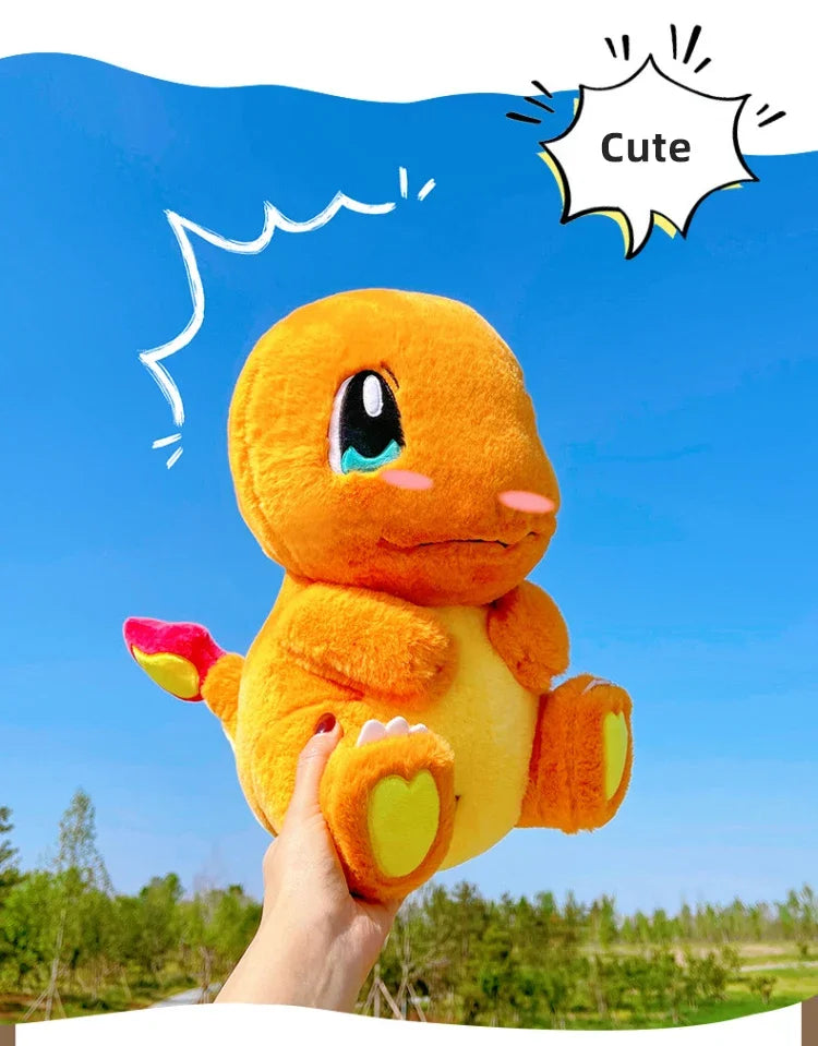 35/80cm Charmander Pokemon Plush Toys Large Anime Doll Cute Pillow Giant Pokémon Plushie Squirtle Stuffed Gift for Kid Christmas