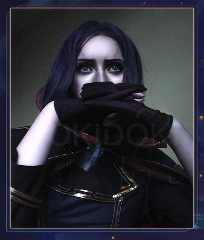 IN STOCK Caitlynn Cosplay Costume Anime Cosplay【S-3XL】DokiDoki-R Women Uniform Cloak Caitlynn Costume Plus Size