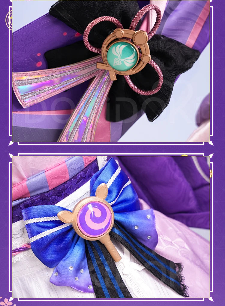 Yumemizuki Mizuki Cosplay Costume Game Genshin Impact【XS-2XL】DokiDoki-R Women Cute Dress Halloween Tail Plus Size