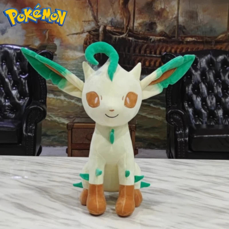 50CM Pokemon Plushies Leafeon Cartoon Anime Stuffed Pocket Monster Kawaii Ornament Comfortable Soft Doll Children's Toys Gift