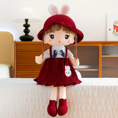 Plush Toy for Kids Birthday Xmas Gift Cute Couple Starry Sky Bunny Dolls Stuffed Animal Valentine Home Decor Bedroom Decoration