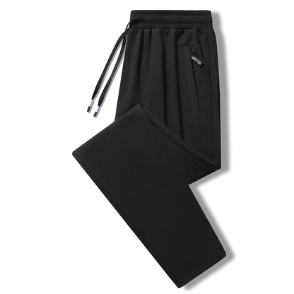 Chrlck Men’s Tight Sweatpants Straight Jogging Pants Casual Sport Running Trousers Spring Summer - Loose-Black / L