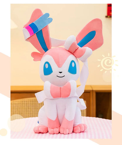40/50/75CM Big Size Pokemon Sitting Sylveon Plushies Cartoon Anime Stuffed Comfortable Soft Doll Bolster Decorate Cushion Gift