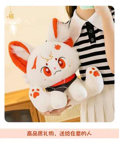Kawaii Kazuha Cat Plush Toys Game Figure Dolls Game Peripheral Accompany Sleep Toy Creative Home Decoration Game Lover Kid Gifts