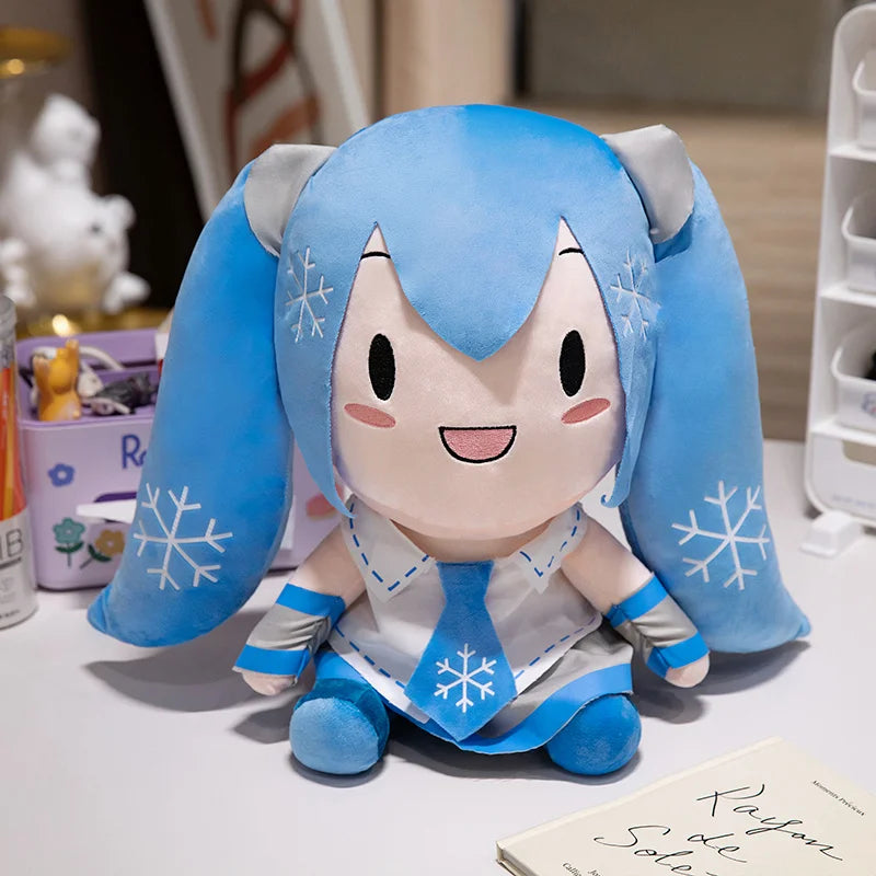 Lovely Hatsune Miku Fufu Plush Toys Preciality Classic Deep Sea Collection SEGA Hatsune Miku Stuffed Doll  Kids Xmas Gifts