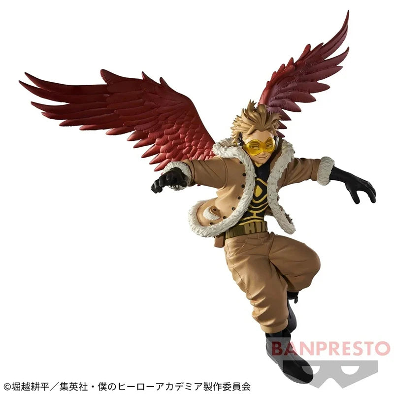 Bandai Original In Stock Banpresto The Amazing Heroes My Hero Academia Hawks Anime Figure Model Ornaments Boxed Toys