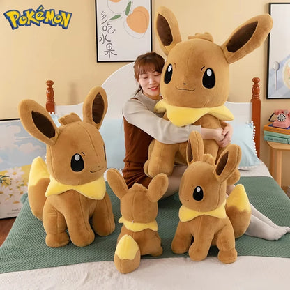 40/50/70CM Big Size Pokémon Eeveelutions Plushies Anime Stuffed Toy Cartoon Comfortable Soft Doll Ornament Bolster Gift for Kid