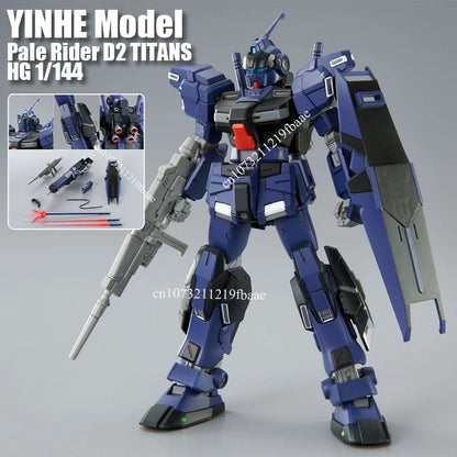 In Stock YINHE Model Pale Rider D2 HG 1/144 HGUC RX-80PR-4 TITANS Color Assembly Model Kit Action Figures Robot Plastic Toy Gift