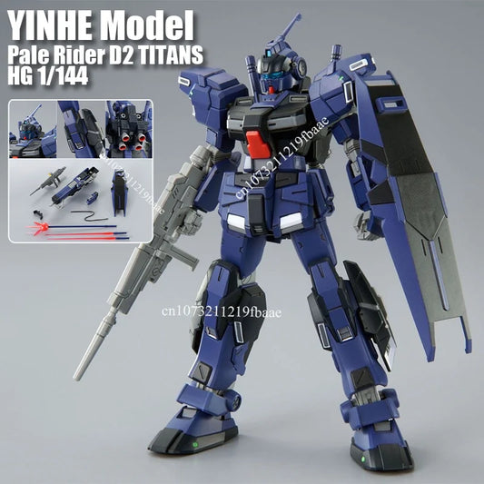 In Stock YINHE Model Pale Rider D2 HG 1/144 HGUC RX-80PR-4 TITANS Color Assembly Model Kit Action Figures Robot Plastic Toy Gift