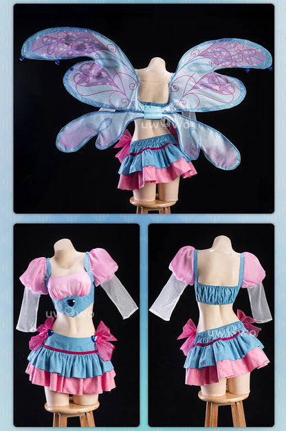 LAST BATCH UWOWO Bloomm S4 Anime Cosplay Costume Big Fairy Wings Cosplay Princes Costume Outfit Butterfly Halloween Costumes