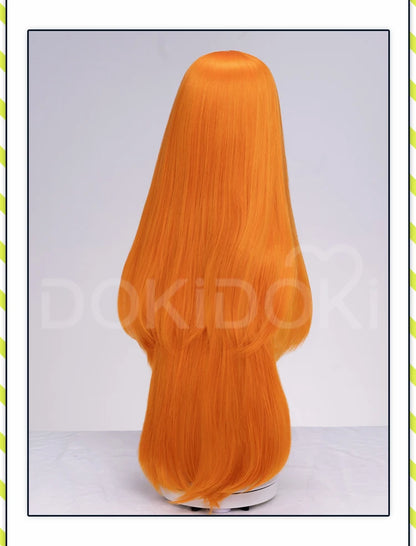 IN STOCK Rodion Ishmael Hong Lu Cosplay Wig Game DokiDoki Women Men 90cm Orange Black Long Hair Ishmael Cosplay Free Wig Cap