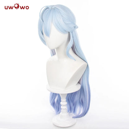 UWOWO Honkai Star Rail Robin Singer Penacony Cosplay Wig Long Hair Light Blue 80CM Hair