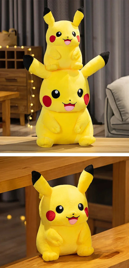 Cartoon Pikachu Plush Toy Lovely Peluche Stuffed Anime Pikachu Doll Kawaii Room Decor Soft Sofa Cushion Pillow Birthday Gifts