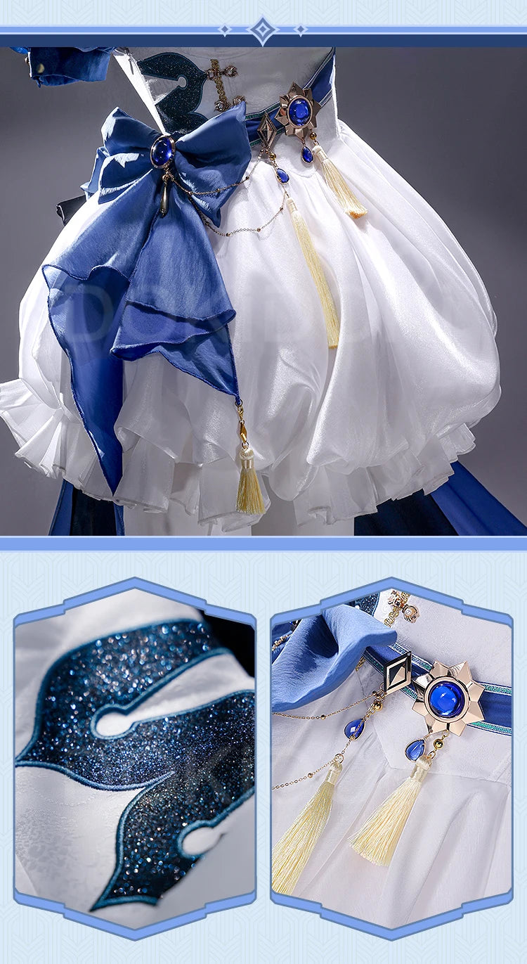 Furina Focalors Doujin Cosplay Costume Game Genshin Impact DokiDoki-SR Fontaine Furina Alice Women Cute Doujin Dress
