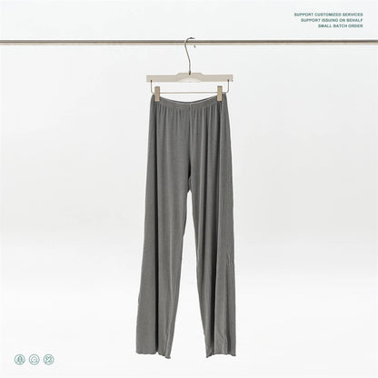 ZODF Women 2025 Solid Comfortable Loose Pants Girls Female 275gsm Solid Wide Lge Straight Trousers Brand Bottoms HY1137