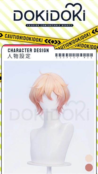 IN STOCK Dahlia Ifa Wig Game Genshin Impact DokiDoki Men Pink Hair Mondstadt Ifa Cosplay Dahlia Book Prop Free Wig Cap