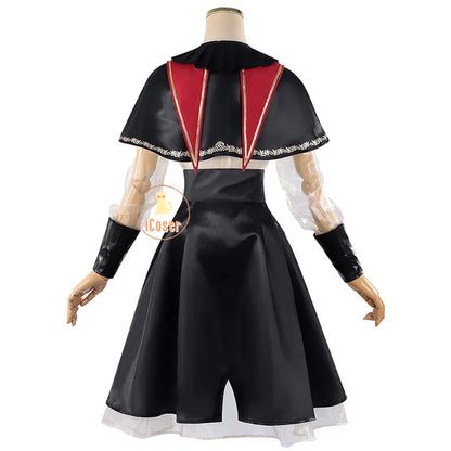 BanG Dream Wakaba Mutsumi Cosplay Costume Wig Red Dress Mortis Uniform Ave Mujica Mask Hat Earrings Halloween Party Women Props