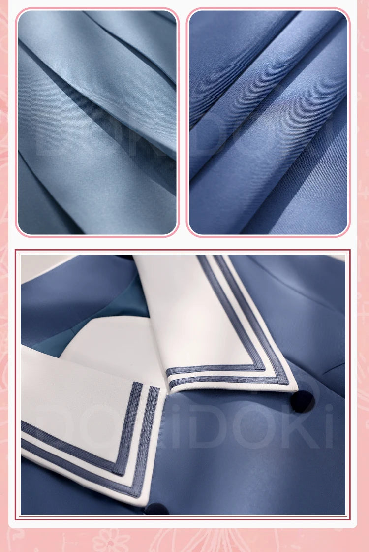 IN STOCK Kuriyama Mirai Cosplay Costume Anime Kyoukai no Kanata DokiDoki-SR Women Cute Uniform Dress Mirai Cosplay