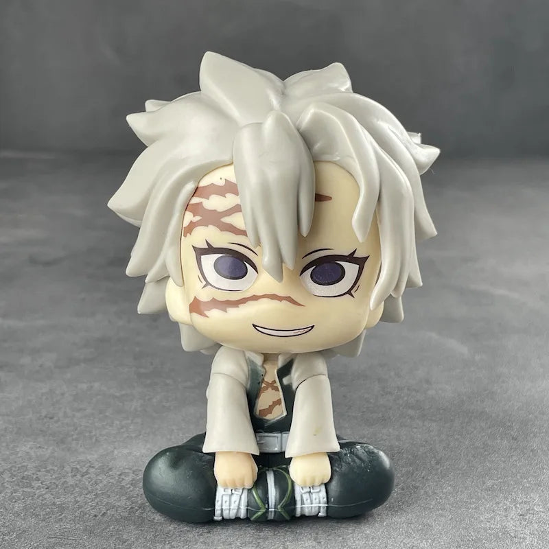 New Demon Slayer Anime Figure Q Version Wind Column Love Column Model Toy Wholesale Ghost Extingishment Blades Honny Souichi