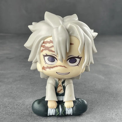 New Demon Slayer Anime Figure Q Version Wind Column Love Column Model Toy Wholesale Ghost Extingishment Blades Honny Souichi