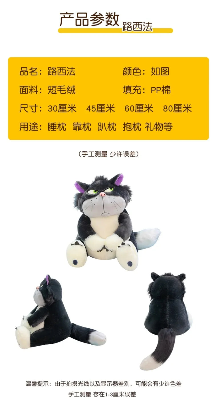 30-60cm Genuine Disney Lucifer Plush Toy Kawaii Stuffed Animal Plush Toys Japan Figaro Cinderella's Cat kids girl Birthday Gifts