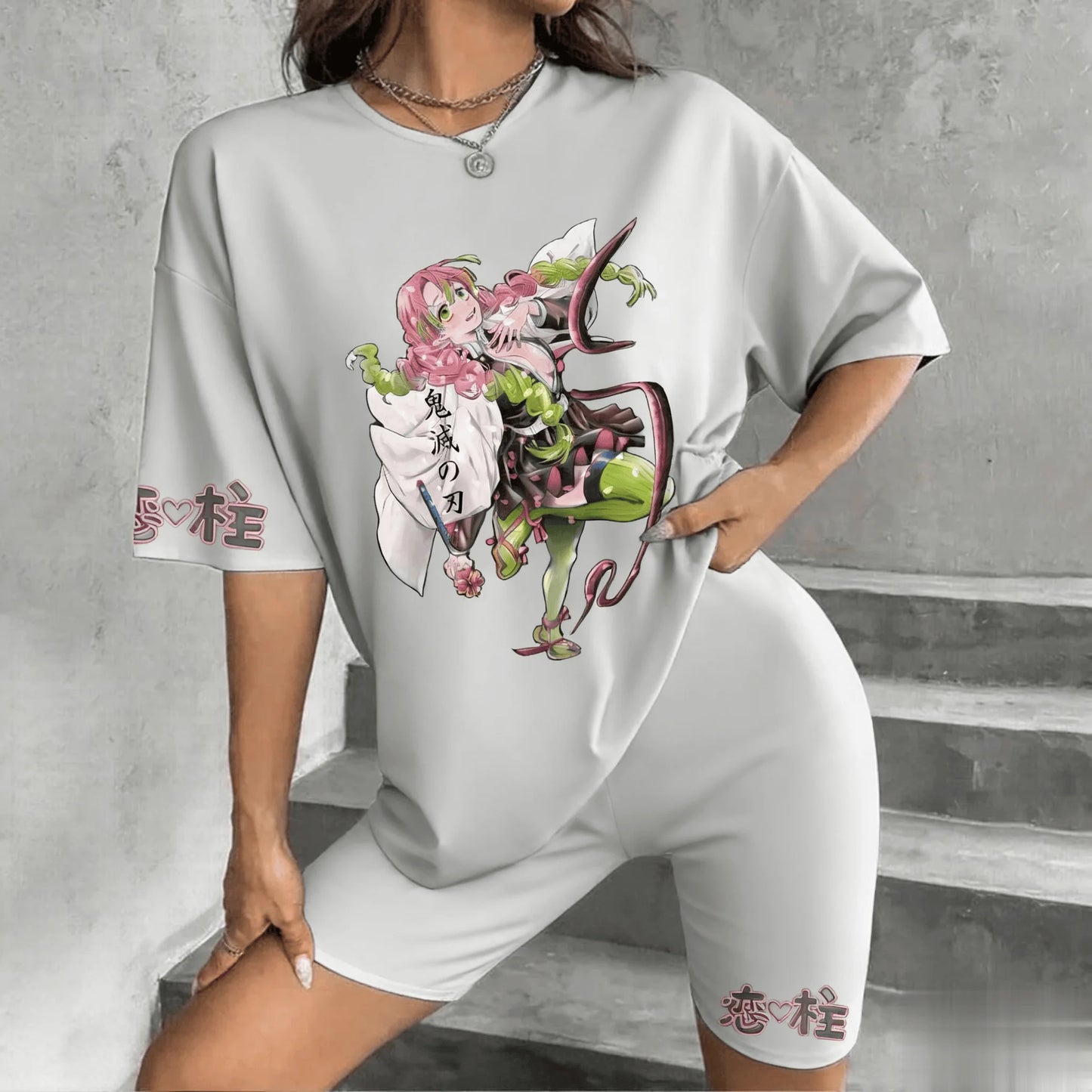 Demon Slayer Anime Women Men Short Sleeve T Shirt Summer Cotton Streetwear Casual Japanese Cartoon Print Graphic Tee Y2k Clothes