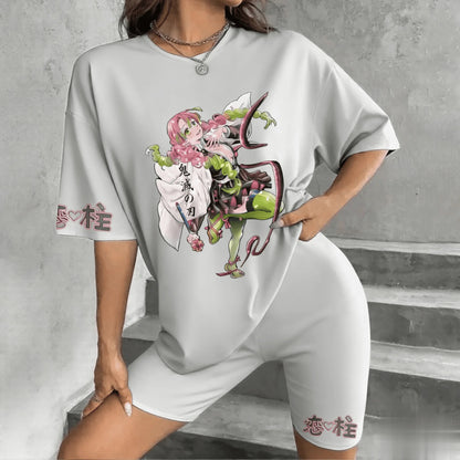Demon Slayer Anime Women Men Short Sleeve T Shirt Summer Cotton Streetwear Casual Japanese Cartoon Print Graphic Tee Y2k Clothes