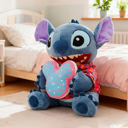 30/70CM Cartoon Lilo and Stitch Disney Plush Toys Anime Stuffed Xmas Biscuit Classic Stich Doll Plushie Kids Birthday Gifts