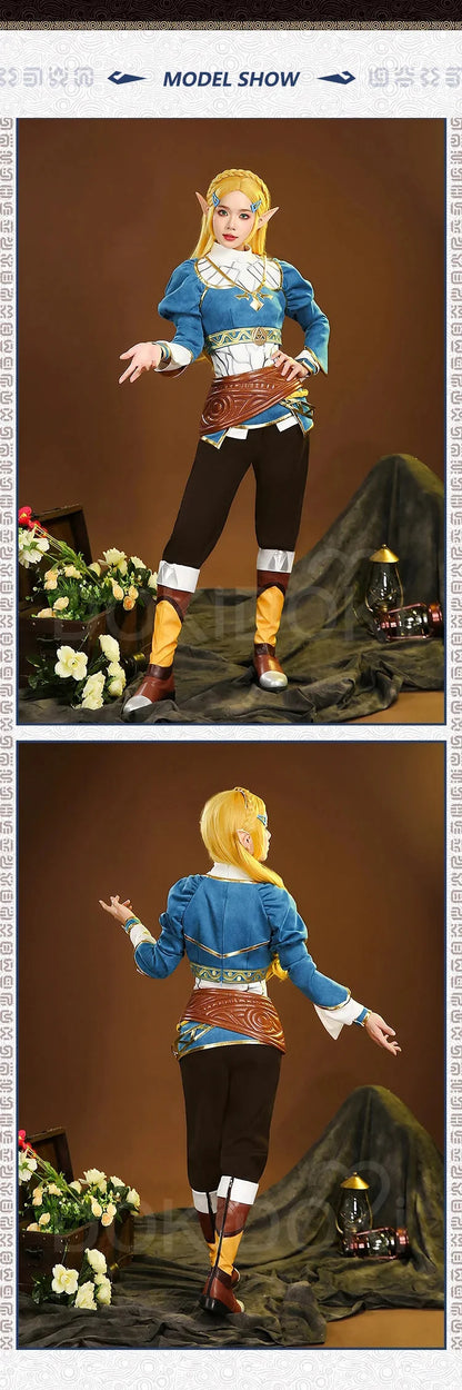 IN STOCK Princess Cosplay Game Costume【S-3XL】DokiDoki-R Cloak Linkk Cosplay Plus Size