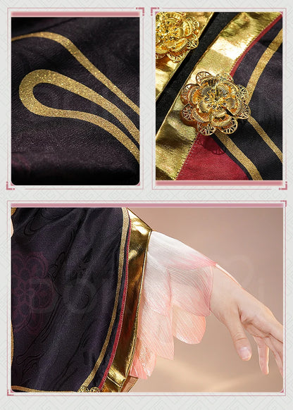 IN STOCK Fugue Cosplay Costume Game Honkai:Star Rail DokiDoki-SR Honkai Women Costume Tingyun Fugue Cosplay Ears Tail Christmas