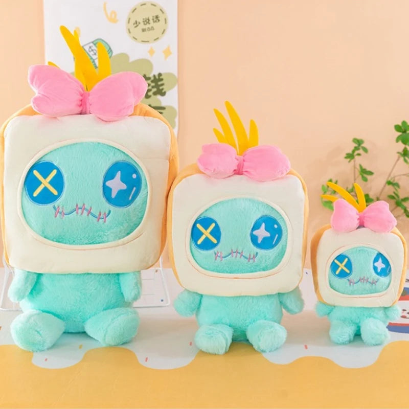 30/60cm Bread Scrump Disney Lilo and Stitch Plush Toys Kawaii Cartoon Stich Pillow Stuffed Doll Plushie Kids Birthday Xmas Gifts