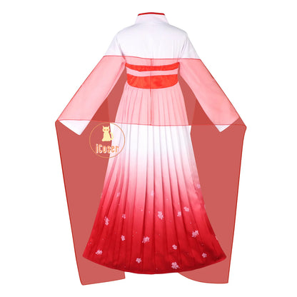 Anime The Apothecary Diaries Maomao Cosplay Costume Red Dress Kusuriya No Hitorigoto Season 2 Halloween Party for Women Girls