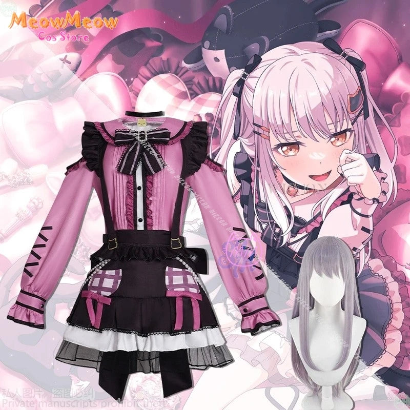 Bangdream Roselia Yukina Minato Costume Polyester Set