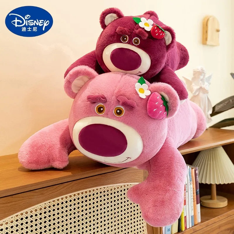 50/60/80CM Big Size Disney Lotso Kawaii Anime Plush Stuffed Doll Cartoon Room Decoration Plush Pillow Children's Holiday Gifts