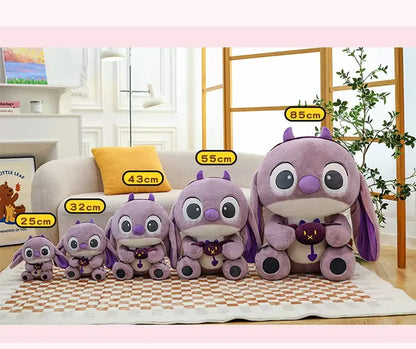 30CM-80CM Lilo & Stitch New Disney Plush Toy Cartoon Scrump Stuffed Doll Soft Anime Pillow Souvenir Kawaii Birthday Gift