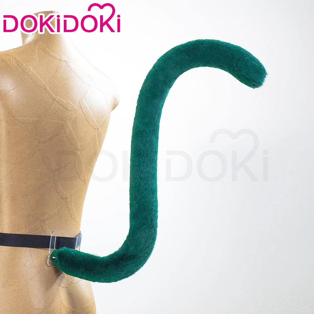 IN STOCK Maomao Tail Ears Cosplay Props Anime The Apothecary Diaries Cosplay DokiDoki Women Cute Green Cat Tail Maomao Cosplay