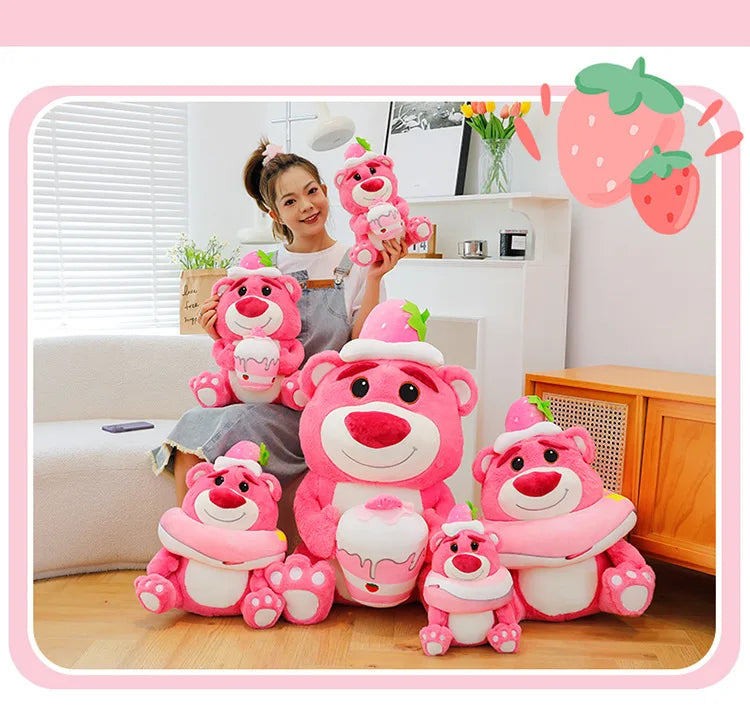 45/60/90cm Super Big Size Lotso Kawaii Disney Anime Plush Stuffed Doll Cartoon Decoration Plush Pillow Children's Holiday Gifts