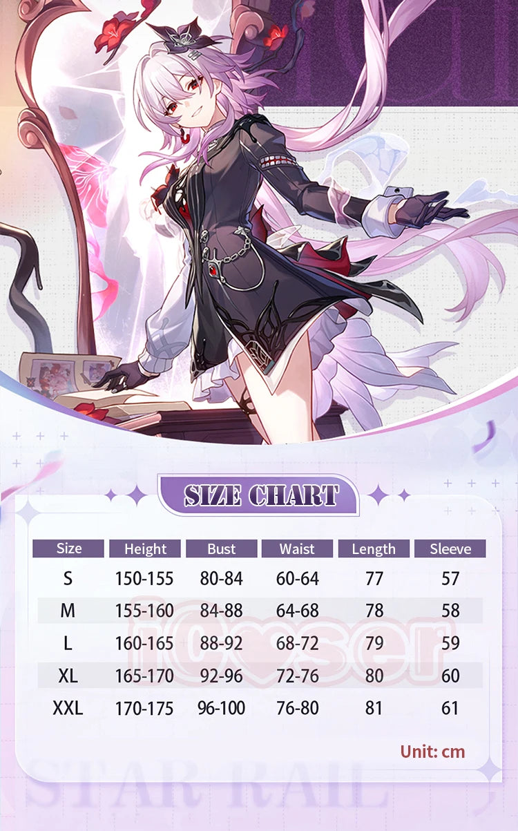 Honkai Star Rail Evernight March 7th Cosplay Costume Dress Earrings Headwear Mysterious Foreign Guest Halloween Party for Women