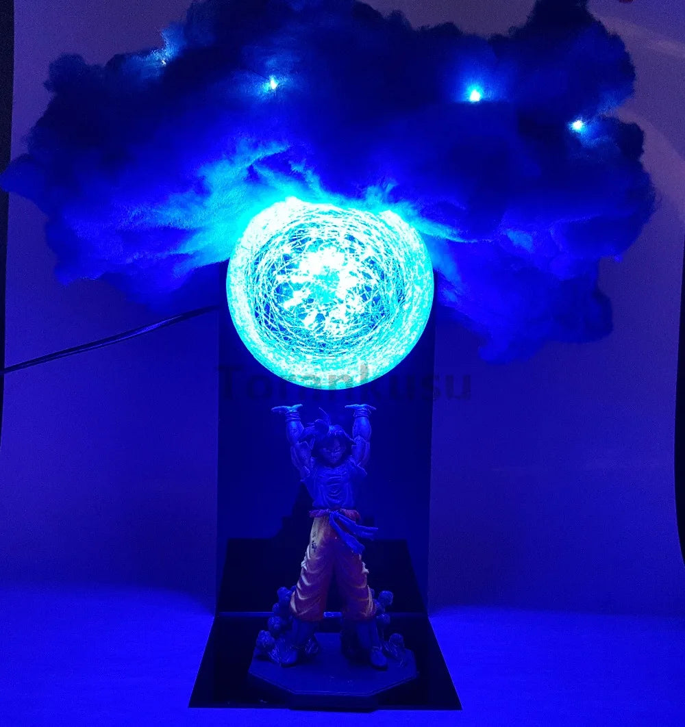 Dragon Ball Z Anime Figure Son GOKU Kaiouken Shenron Action Figurine Effection DIY LED Lamp Collection PVC Model Assembly Doll