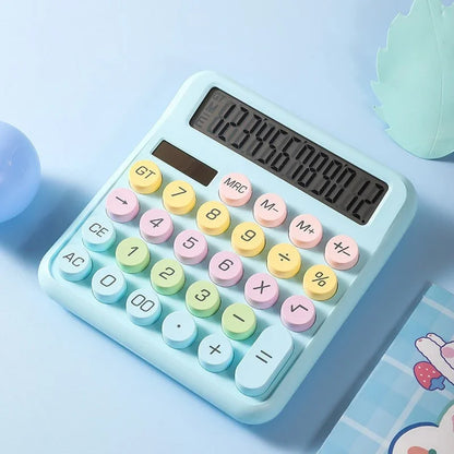 Ins Dopamine Candy Color Calculators Large Display Mechanical Dot Keyboard Back To School Supplies Students/Finance Stationery