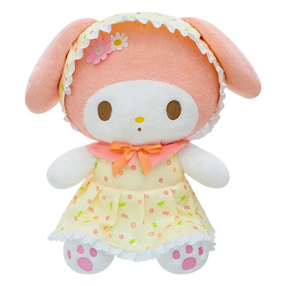 Cute Pastoral Girl Plush Toy Pink My Melody Doll Sleeping Hugging Gift for Kids Birthday Christmas Present for Girls Comforting