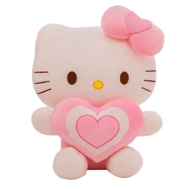 Aoger Kawaii Hello Kitty Plush Doll Anime Cartoon Animal Soft Stuffed Plushie Pillow Plush Peluche Kt Cat Toys For Kid Girl Gift
