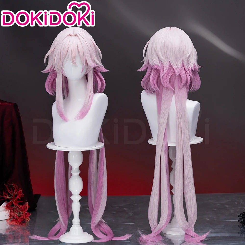 IN STOCK Evernight Cyrene Dan Heng Wig Game Honkai: Star Rail DokiDoki Dan Heng Permansor Terrae Horns Cyrene 120cm Wig