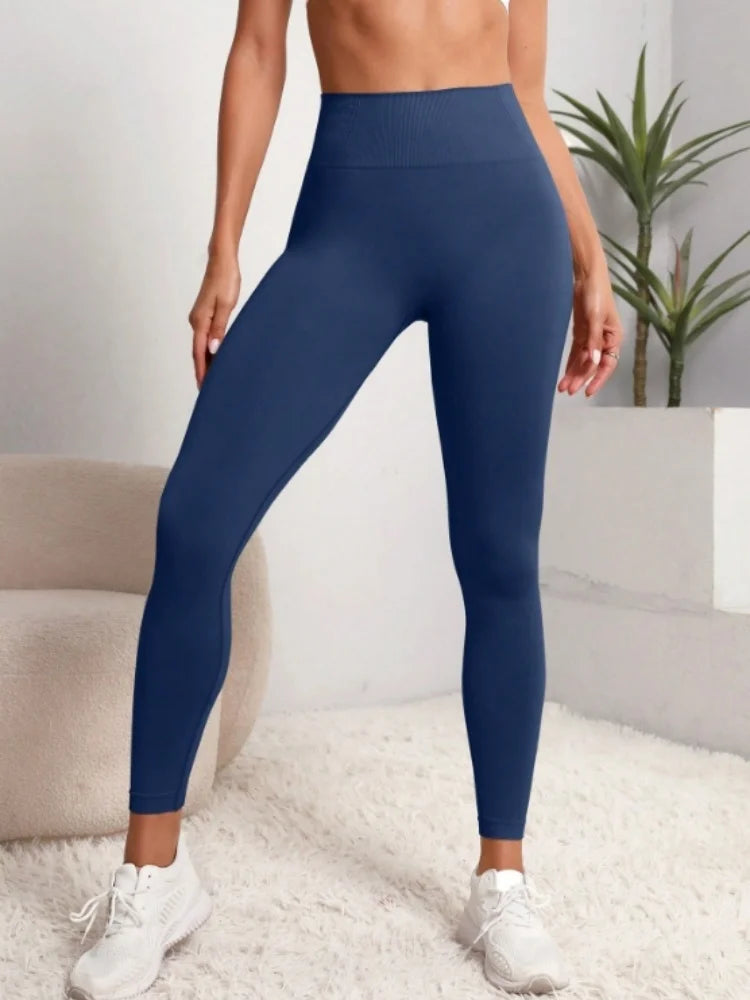 Women Seamless High Waist Gym Leggings Yoga Stretchy Fitness Sports Activewear Pants