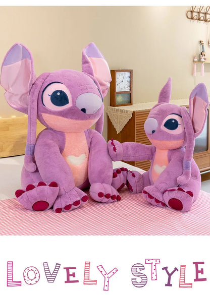 30/45/60/80CM Big Size Disney Stitch Cartoon Anime Plush Stuffed Doll Room Decoration Peluche Pillow  Plushies Ornaments Gifts