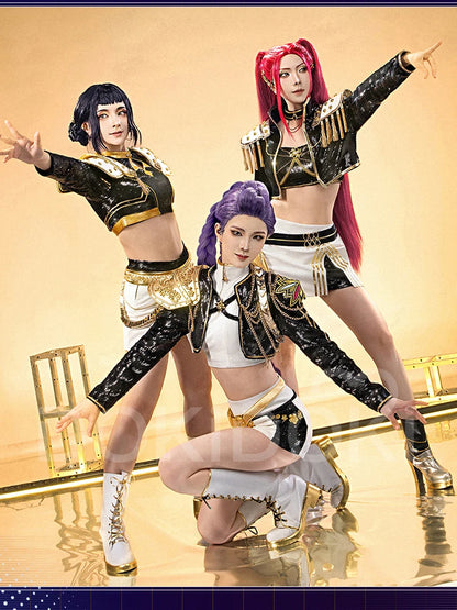 【Last Batch】IN STOCK Rumii Miraa Zoeyy Cosplay Costume【S-3XL】DokiDoki-SR Women Golden Costume Rumii Cosplay Suit Plus Size